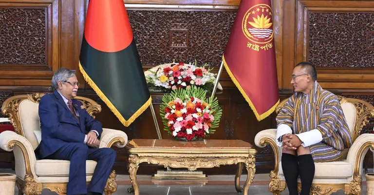 রাষ্ট্রপতির সঙ্গে ভুটানের প্রধানমন্ত্রীর সৌজন্য সাক্ষাৎ